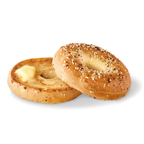 Everything Bagel with butter